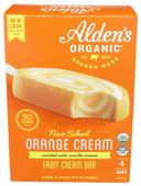 Aldens Organic New School Orange Cream Ice Cream Bars, 3 Fluid Ounce - 4 count per pack -- 12 packs per case