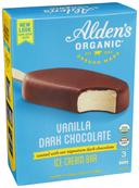 Aldens Organic Vanilla Dark Chocolate Ice Cream Bar, 3 Fluid Ounce - 3 count per pack -- 12 packs per case