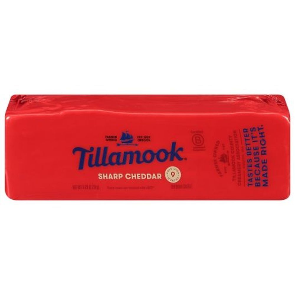 Tillamook Sharp Cheddar Cheese, 5 Pound -- 2 Per Case