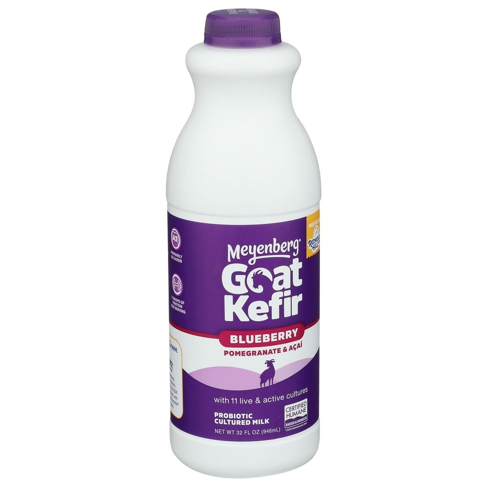 Meyenberg Blueberry Pomegranate Acai Goat Milk Kefir, 32 Ounce -- 6 per case