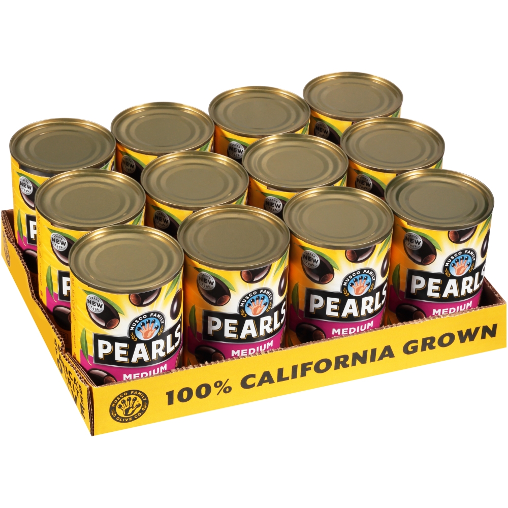 Pearls Medium Pitted Olives, 6 Ounce -- 12 per case.