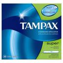 Tampax Super Absorbency Unscented Tampon - 20 count per pack -- 24 packs per case