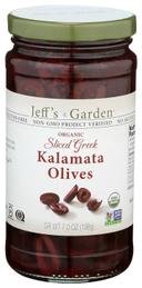 Jeffs Garden Organic Sliced Greek Kalamata Olives, 7 Ounce -- 6 per case