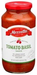 Mezzetta Napa Valley Tomato Basil Pasta Sauce, 25 ounce -- 6 per case