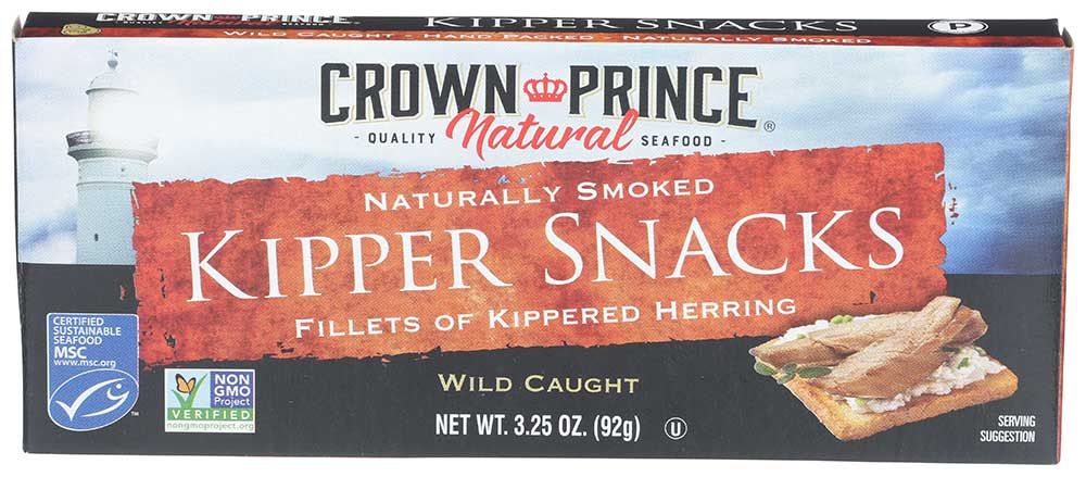Crown Prince Natural Kipper Snacks, 3.25 Ounce -- 18 Per Case