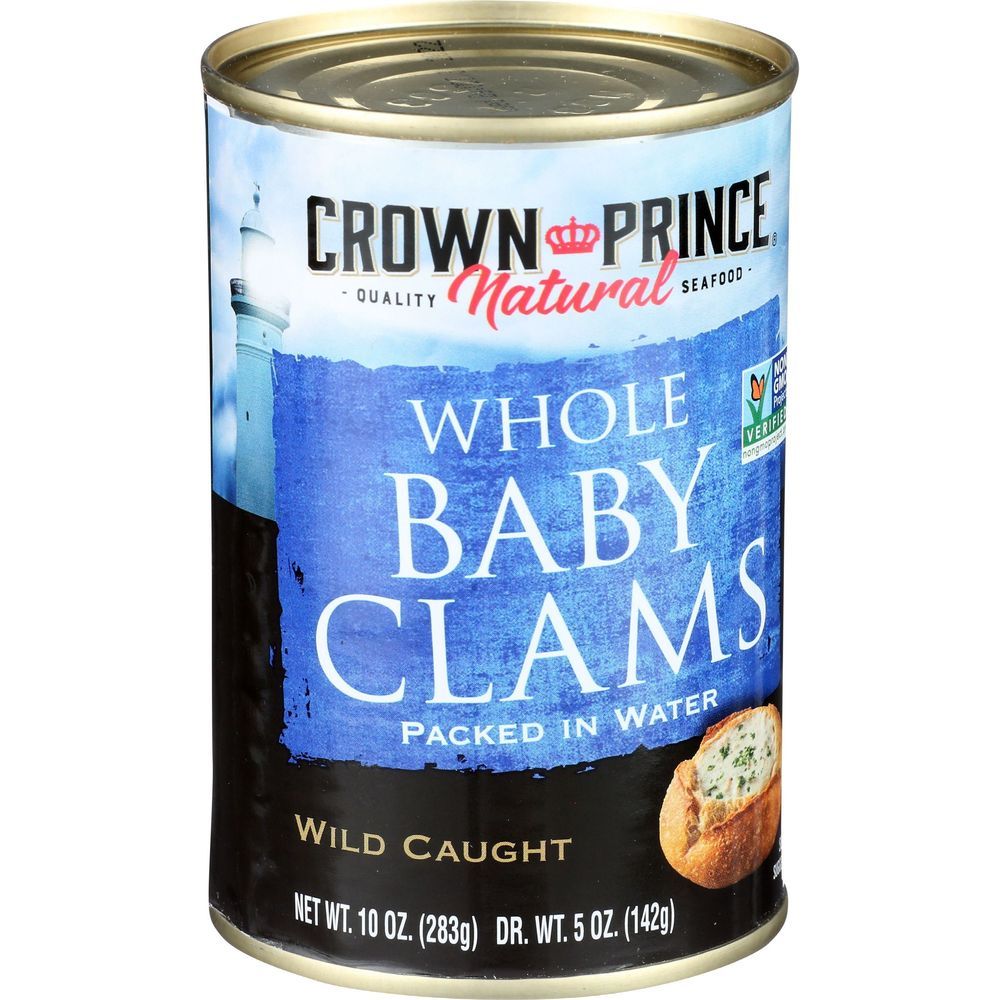 Crown Prince Wild Caught Baby Clams In Water, 10 Ounce -- 12 Per Case