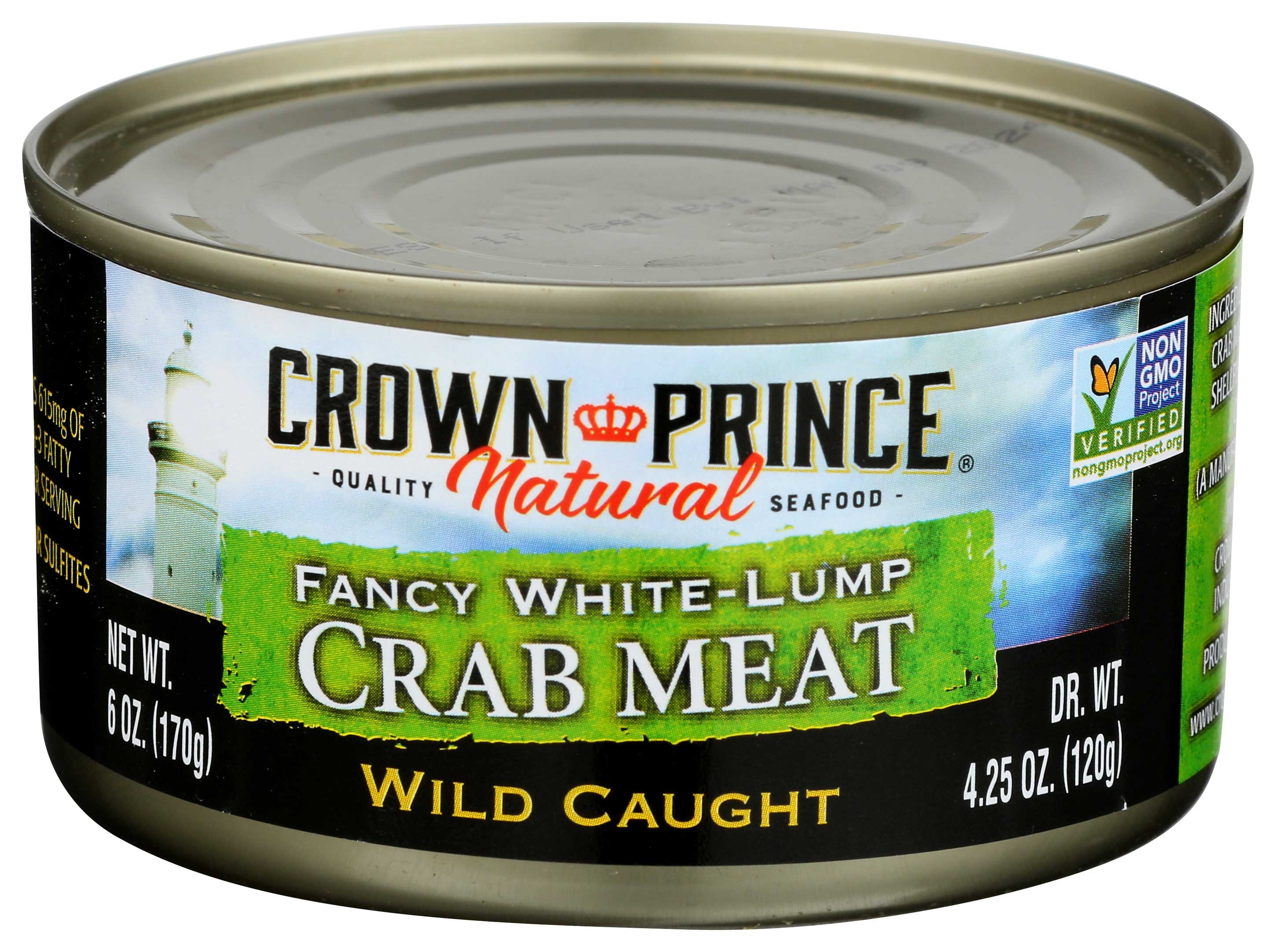Crown Prince Fancy White Crab Meat, 6 Ounce -- 12 per case.