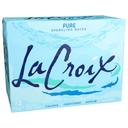 Lacroix Natural Sparkling Water, 12 Fluid Ounce Can -- 24 per case.