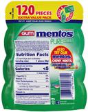 Mentos Pure Fresh Spearmint Sugarfree Gum, 120 count per pack -- 6 per case