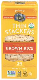 Lundberg Thin Stackers Brown Rice Cake, 5.9 Ounce -- 6 per case
