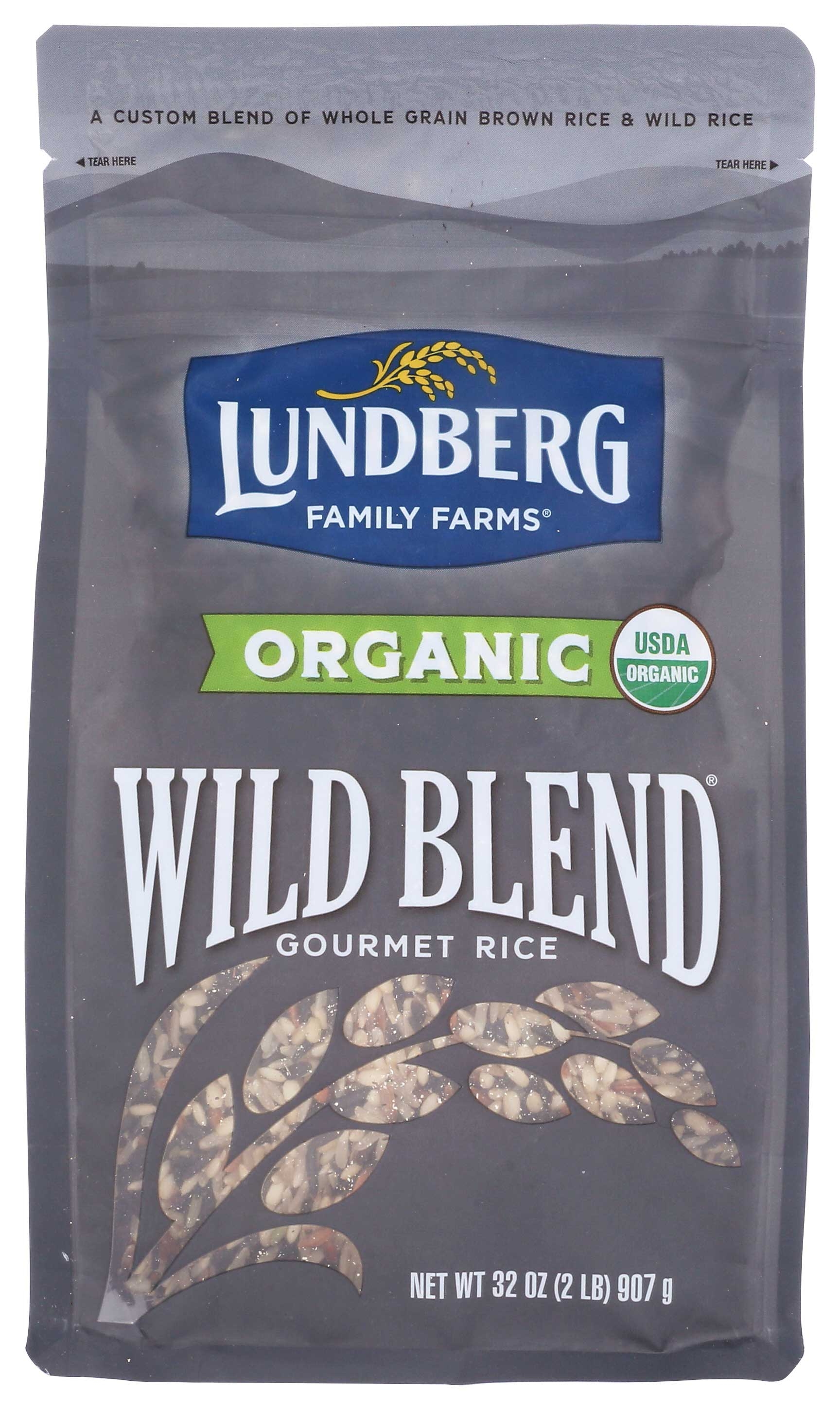 Lundberg Organic Wild Blend Rice, 2 Pound -- 6 per case.