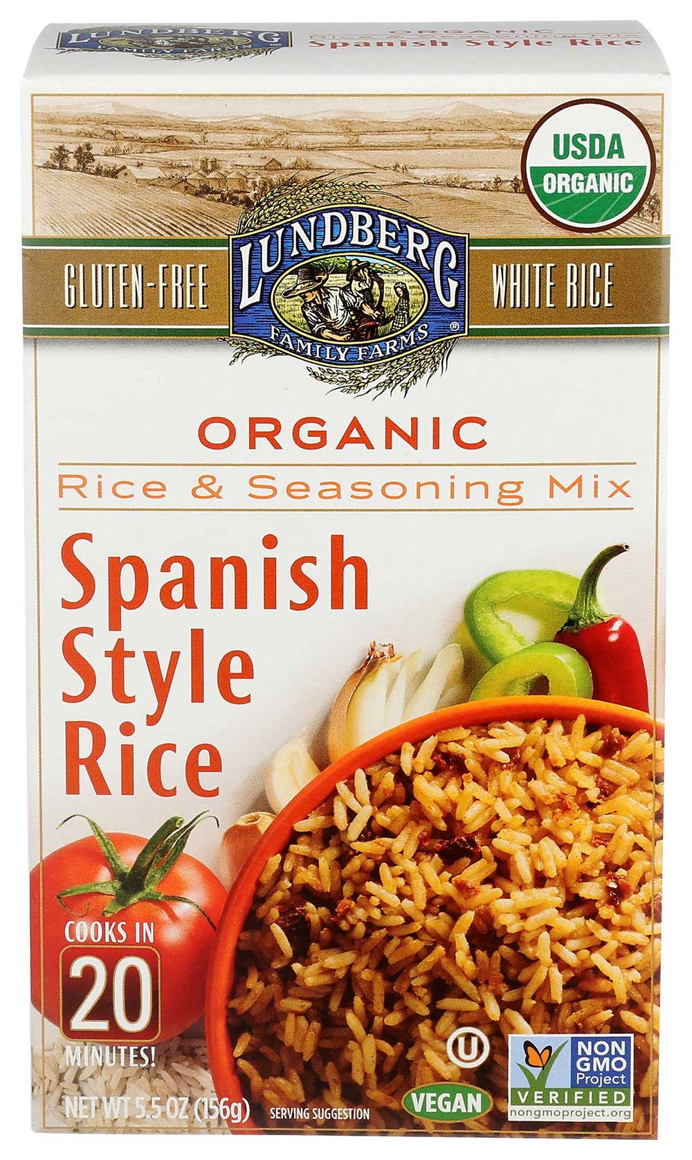 Lundberg Spanish Style White Rice and Seasoning Mix, 5.5 Ounce -- 6 per case