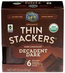 Lundberg Family Farms Organic Decadent Dark Chocolate Thin Stackers, 3.3 Ounce -- 6 per case
