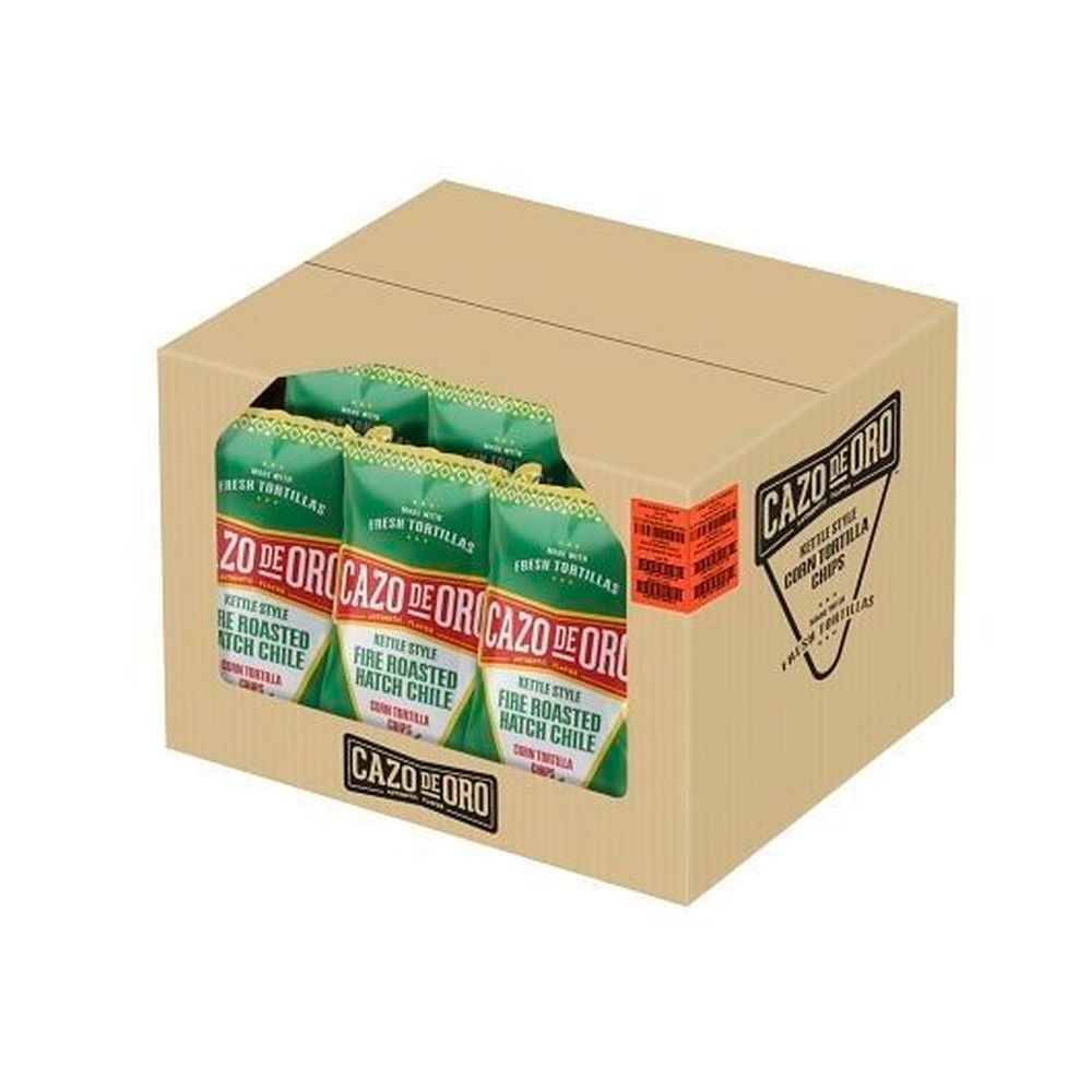 Cazo De Oro Fire Roasted Hatch Chili Tortilla Chips, 11 Ounce -- 9 Per Case