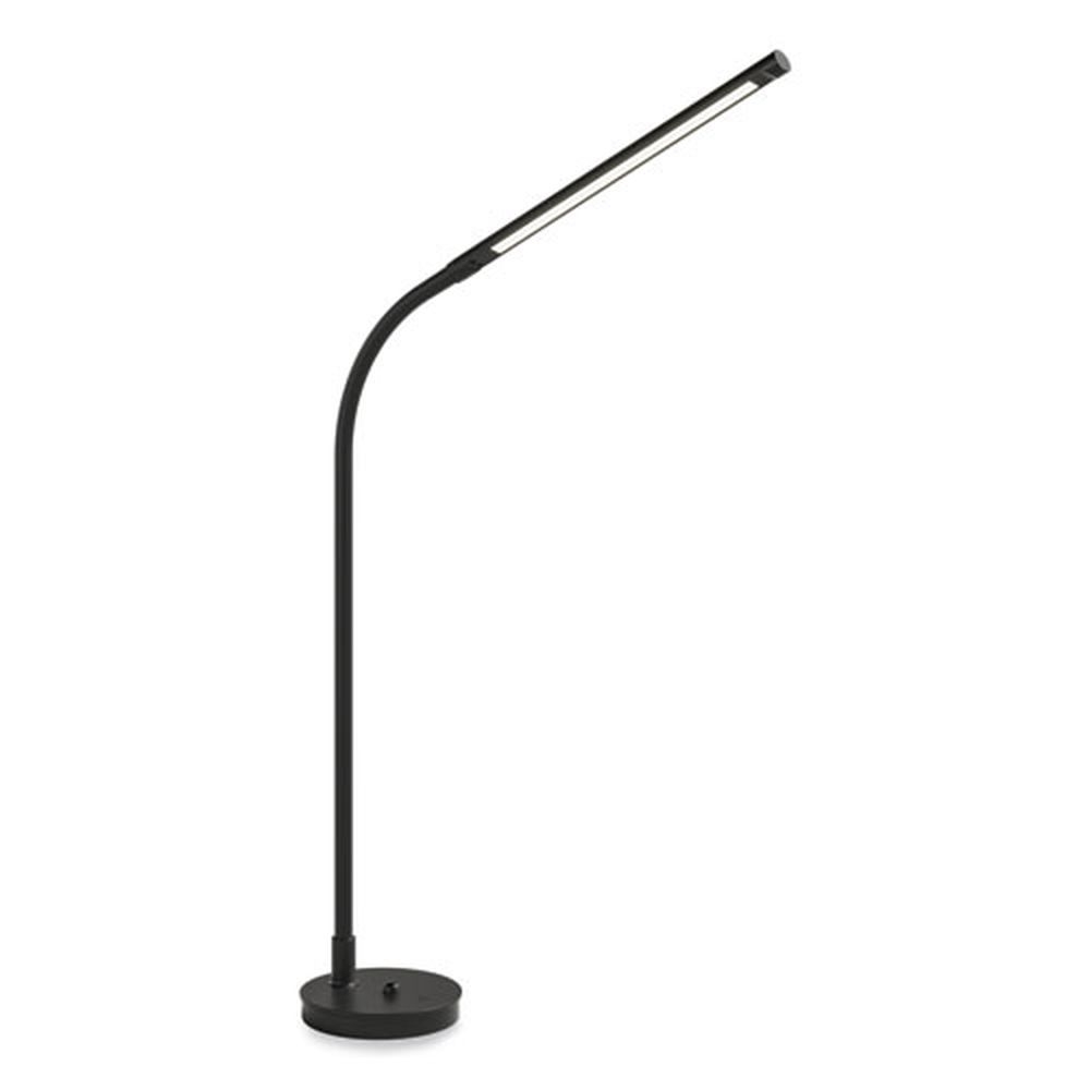 Safco Black Resi Gooseneck LED Desk Lamp, 18.5 inch Height