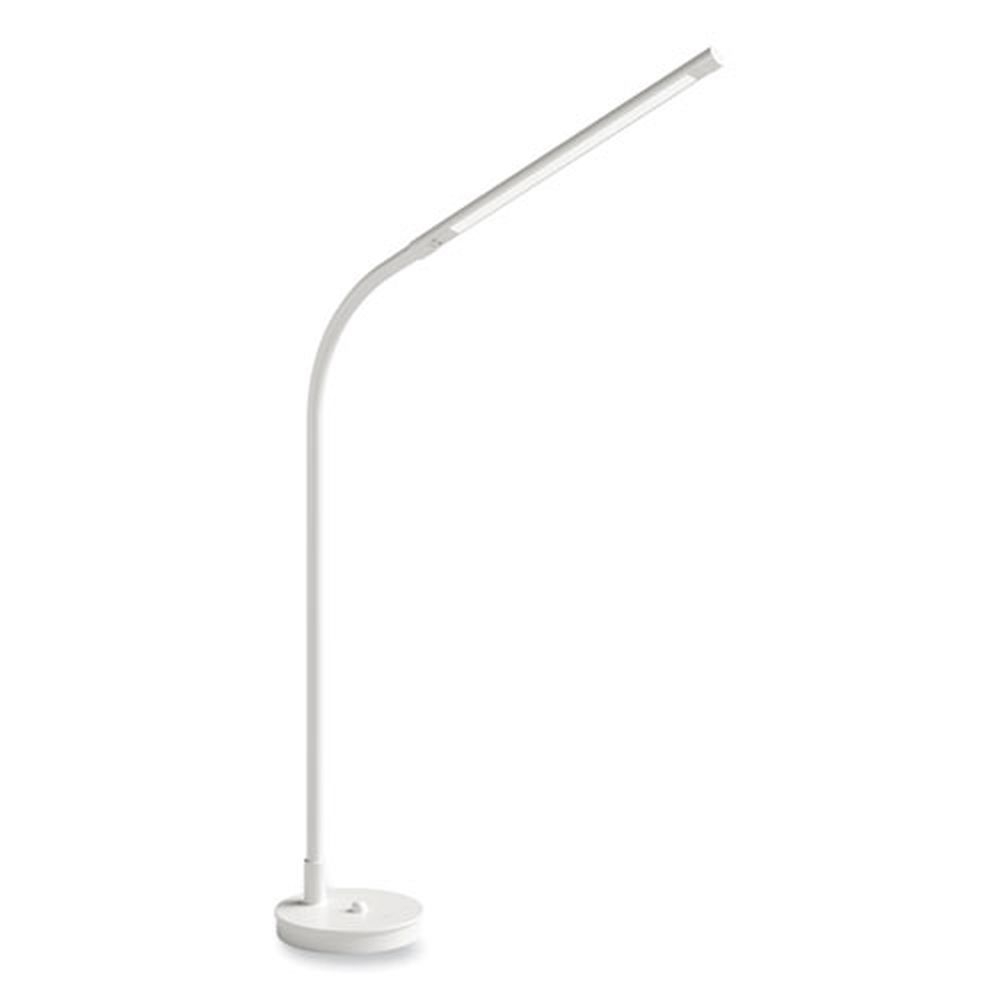 Safco White Resi Gooseneck LED Desk Lamp, 18.5 inch Height