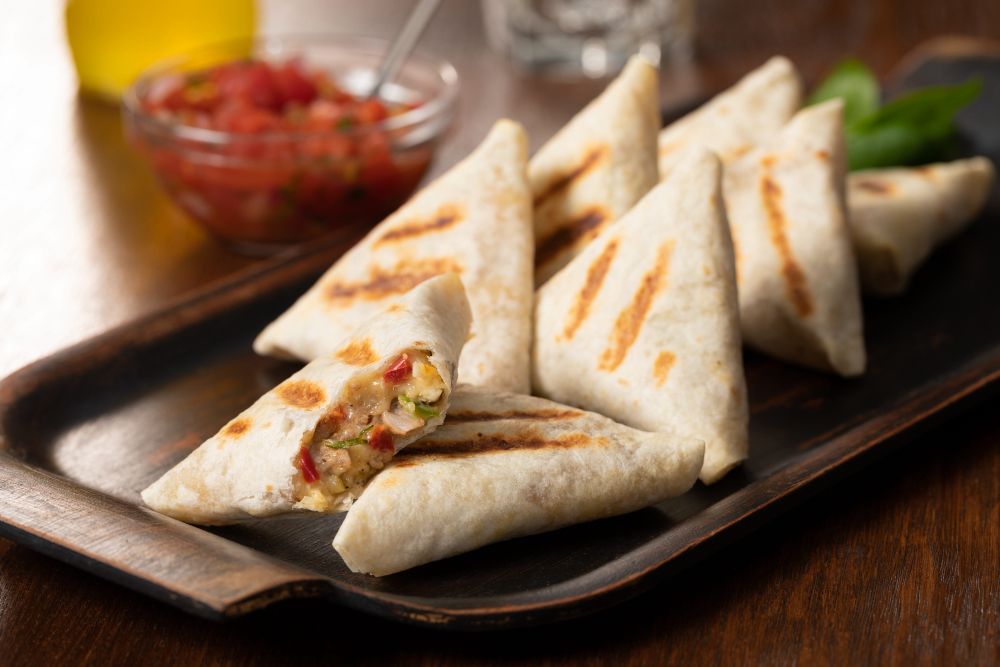 Maple Leaf Farms Duck Leg Quesadilla With Cheese, 1.5 Ounce -- 100 Per Case