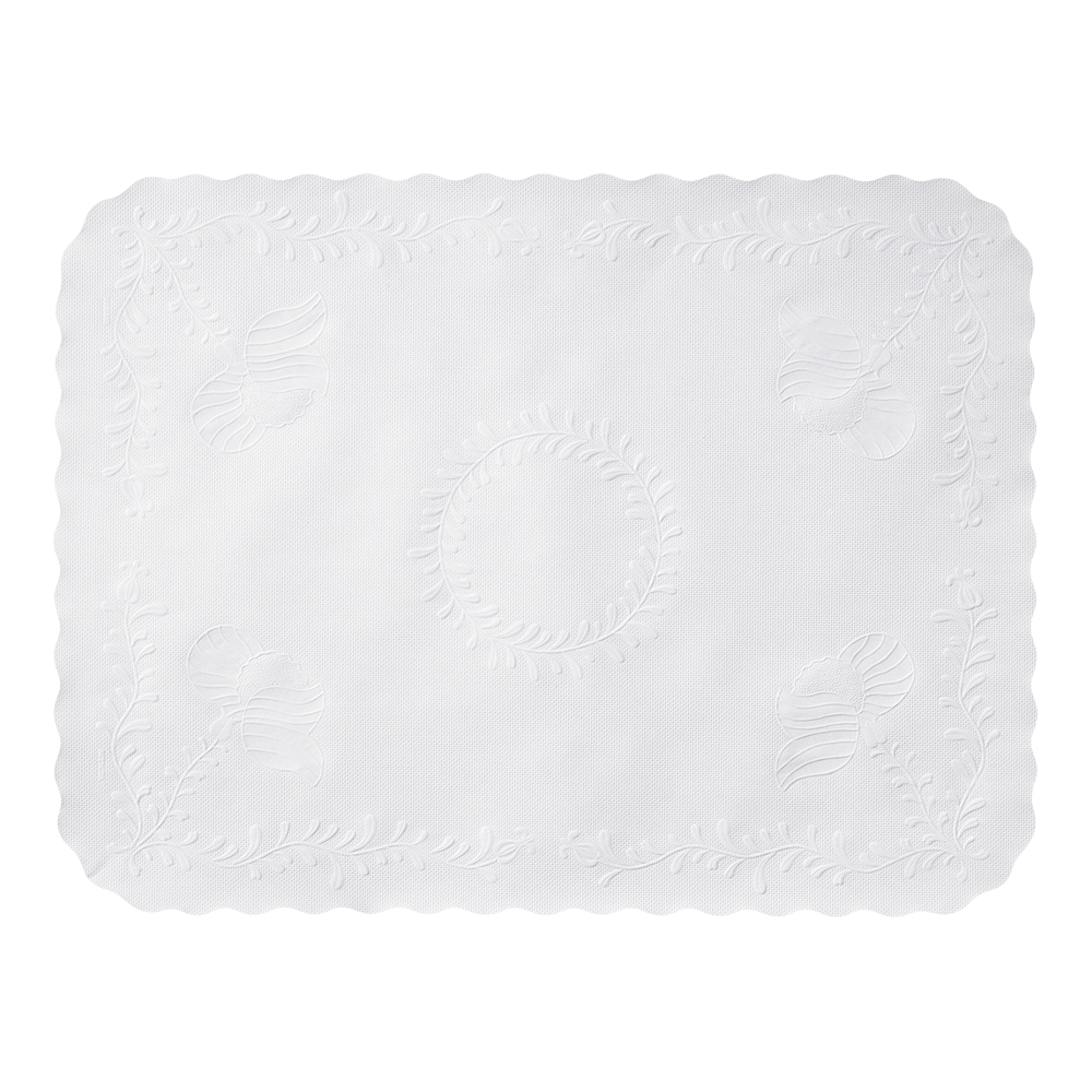 Smith Lee White Anniversary, Scalloped Edge Tray Cover, 12.75 X 16.63 Inch -- 1000 Per Case