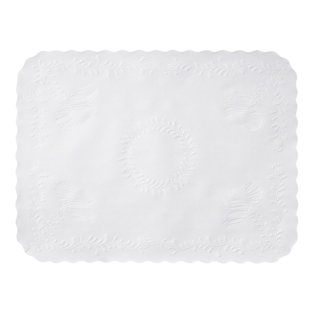 Smith Lee White Anniversary, Scalloped Edge Tray Cover, 12.75 X 16.63 Inch -- 1000 Per Case