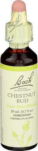 Bach Flower Remedies - Chestnut Bud, 20 Milliliter -- 3 per case.