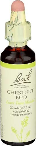 Bach Flower Remedies - Chestnut Bud, 20 Milliliter -- 3 per case.
