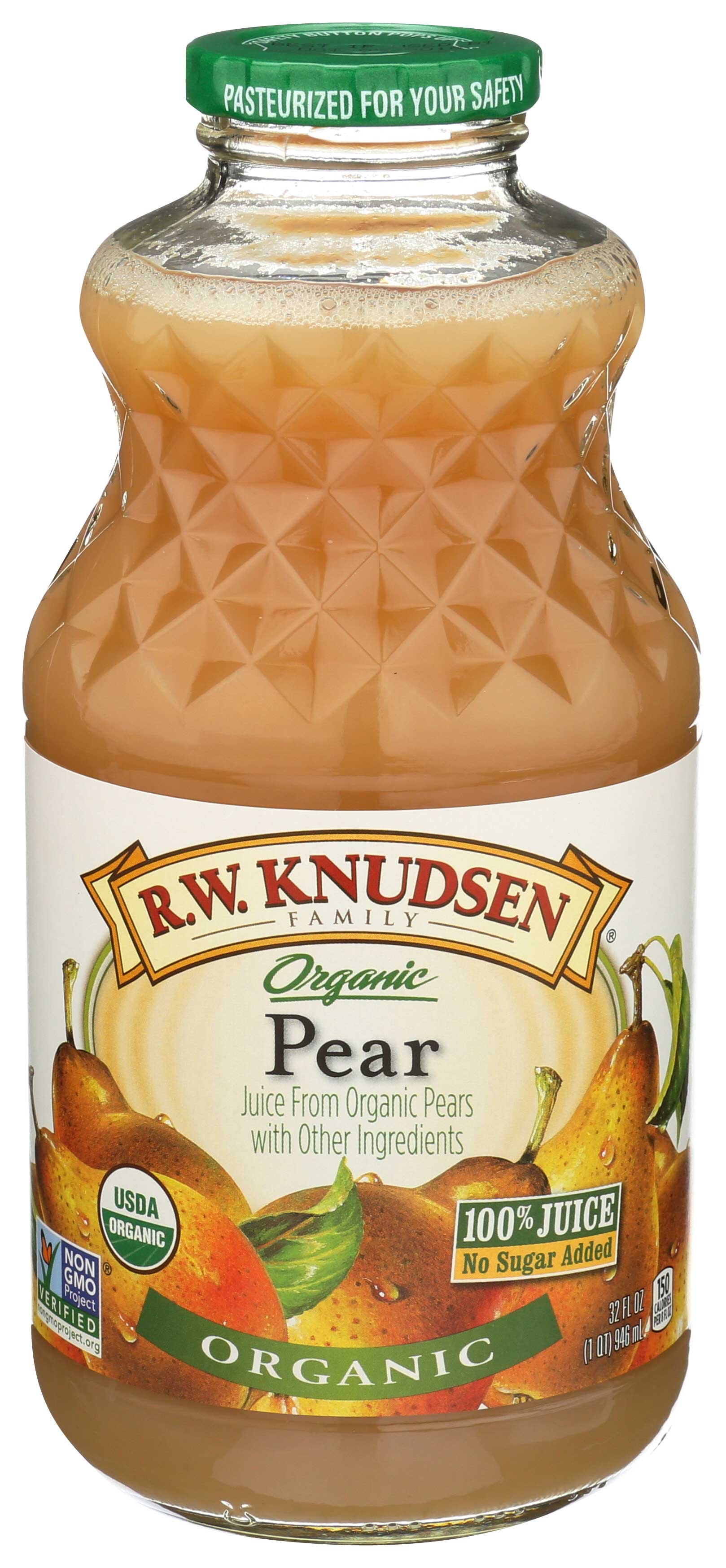 R.W. Knudsen Organic Pear Juice, 32 Fluid Ounce -- 6 per case
