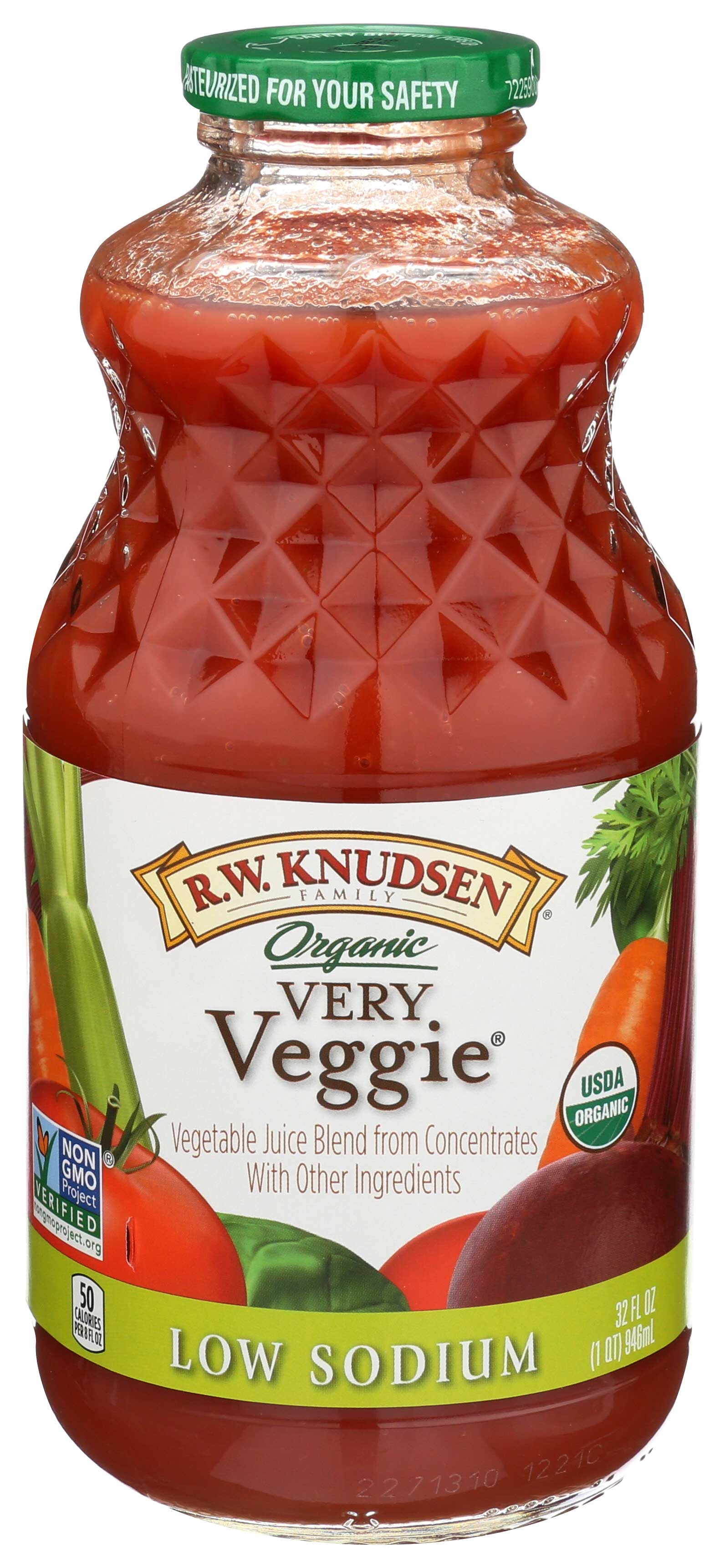 R.W. Knudsen Organic Very Veggie Juice, 32 Fluid Ounce -- 6 per case
