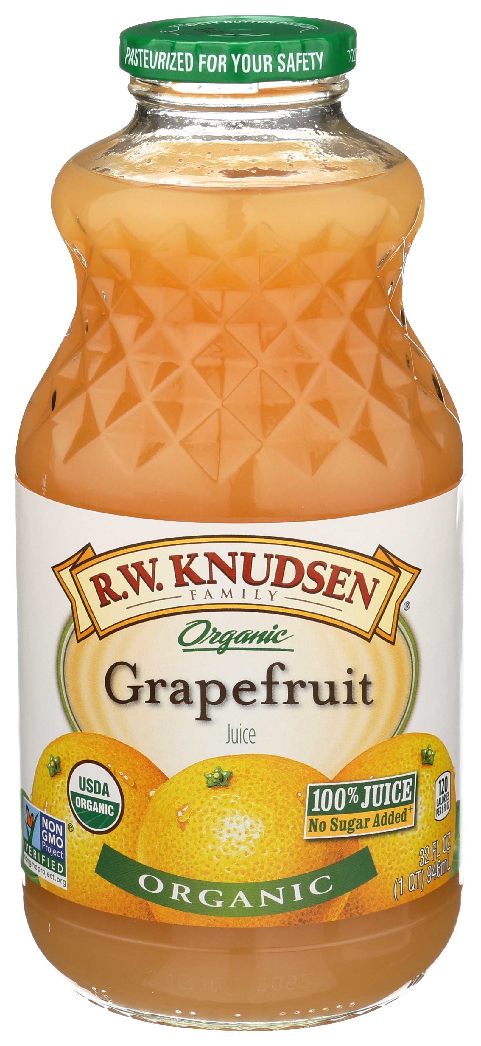 R.w. Knudsen Organic Grapefruit Juice, 32 Fluid Ounce -- 6 Per Case