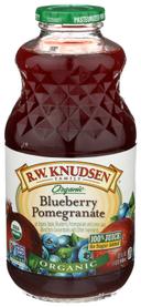 R.W. Knudsen Organic Blueberry Pomegranate Juice, 32 Fluid Ounce -- 6 per case