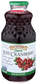 R.W. Knudsen Organic Just Cranberry Juice, 32 Fluid Ounce -- 6 per case