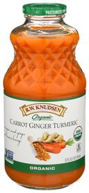 R.W. Knudsen Organic Carrot Ginger Turmeric Juice, 32 Fluid Ounce -- 6 per case