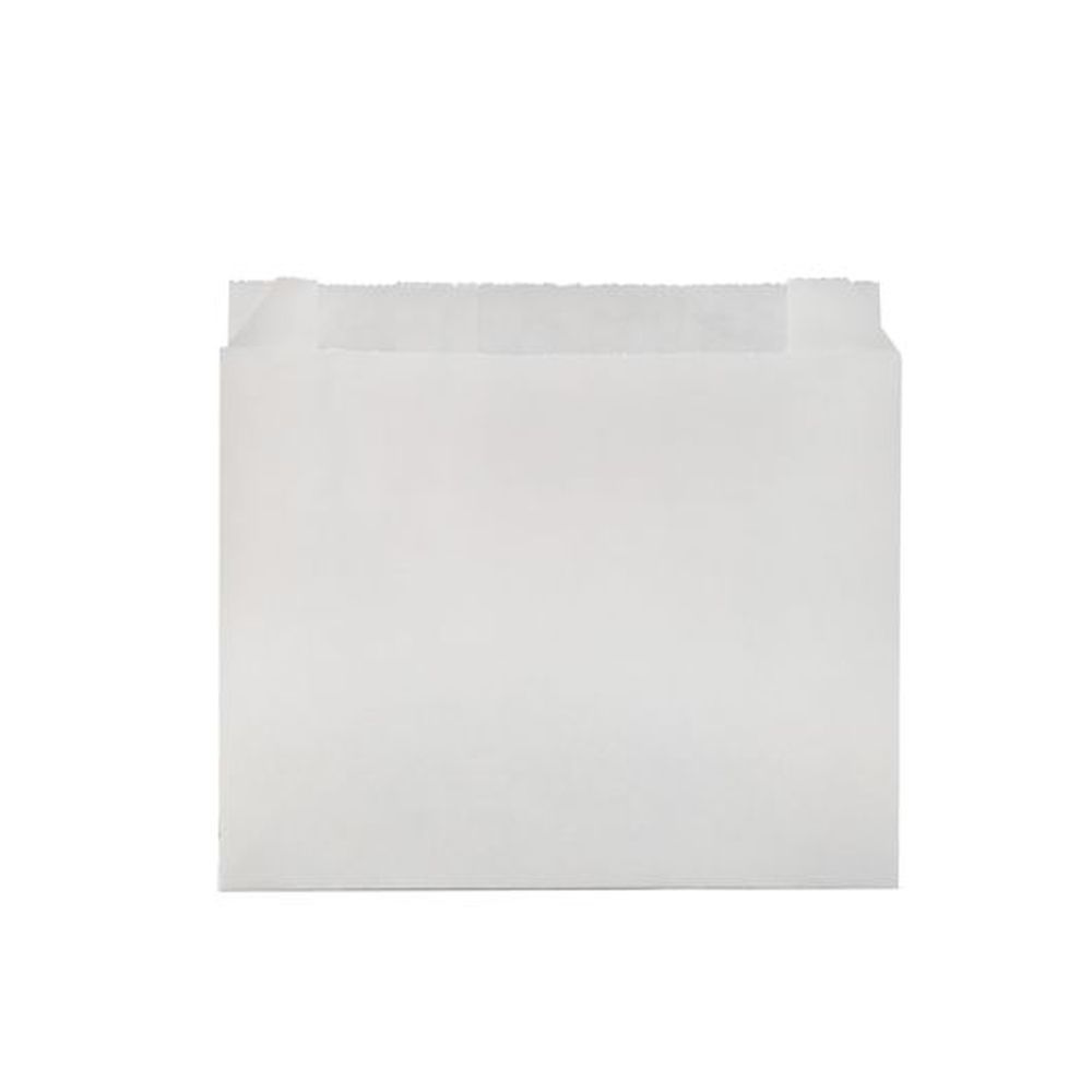 Durable Packaging 5 X 1.5 X 4.5 Inch White Grease Resistant French Fry Bag, 2000 Count