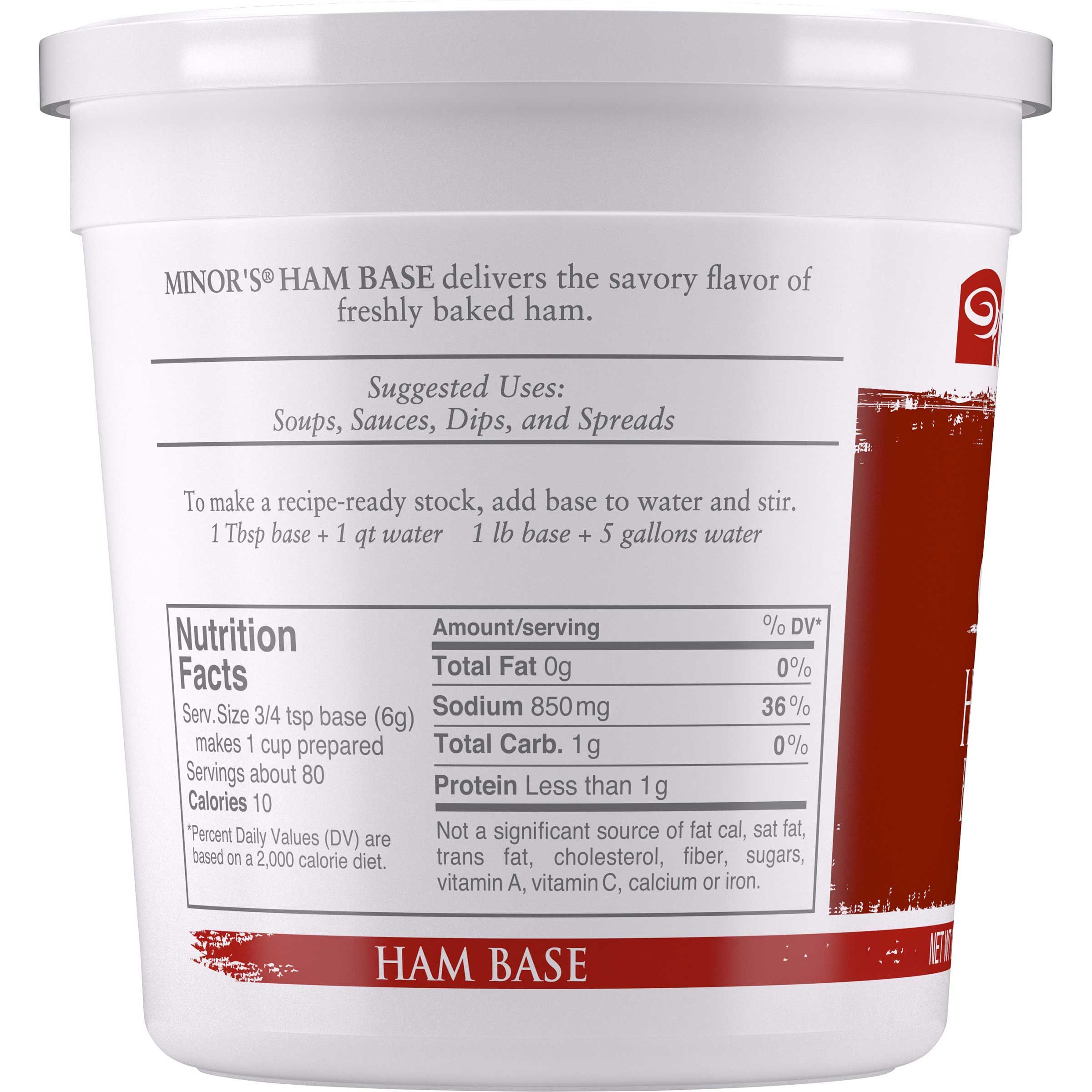 Minor's No Added Msg Ham Base, 1 Pound -- 6 Per Case