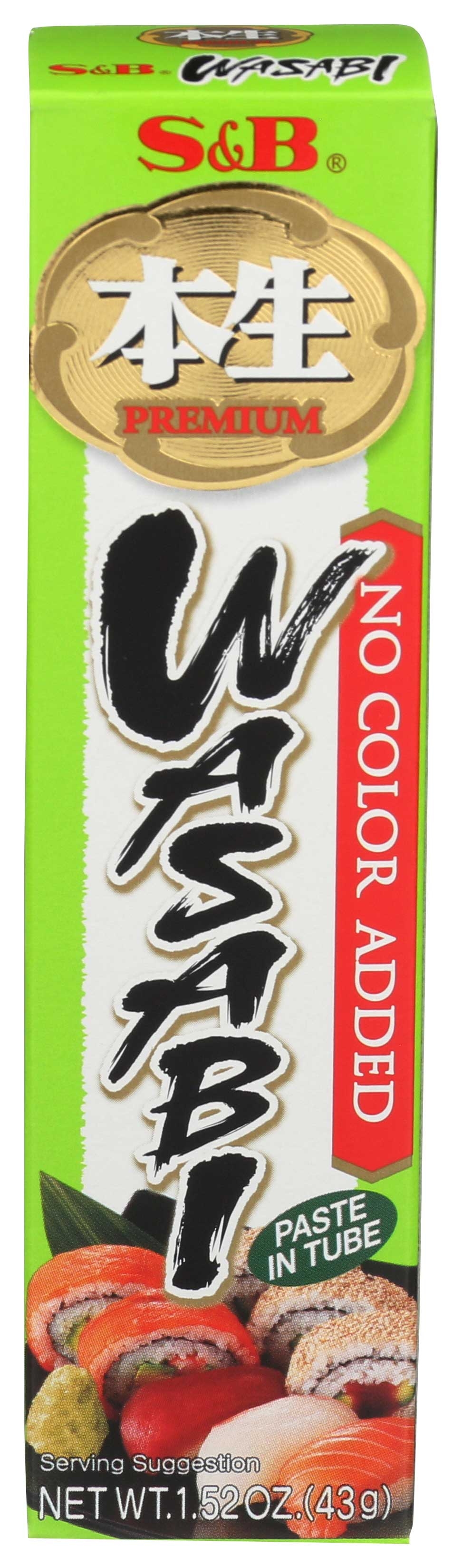 S and B Premium Wasabi, 1.52 Ounce -- 10 per case