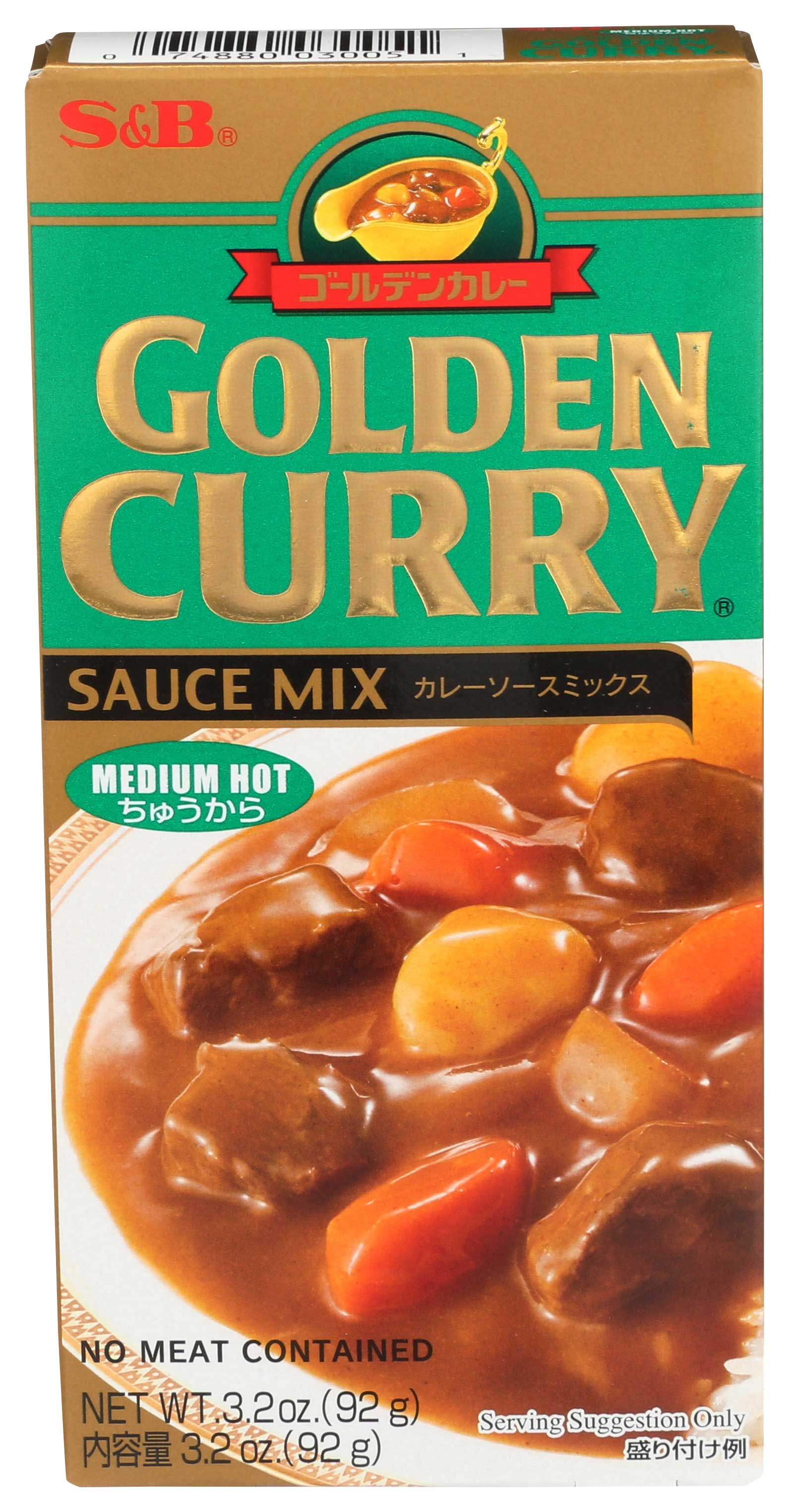 S&b Golden Curry Medium Hot Sauce Mix, 3.2 Ounce -- 12 Per Case