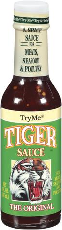 Try Me Tiger Sauce - 5 ounce -- 6 per case.