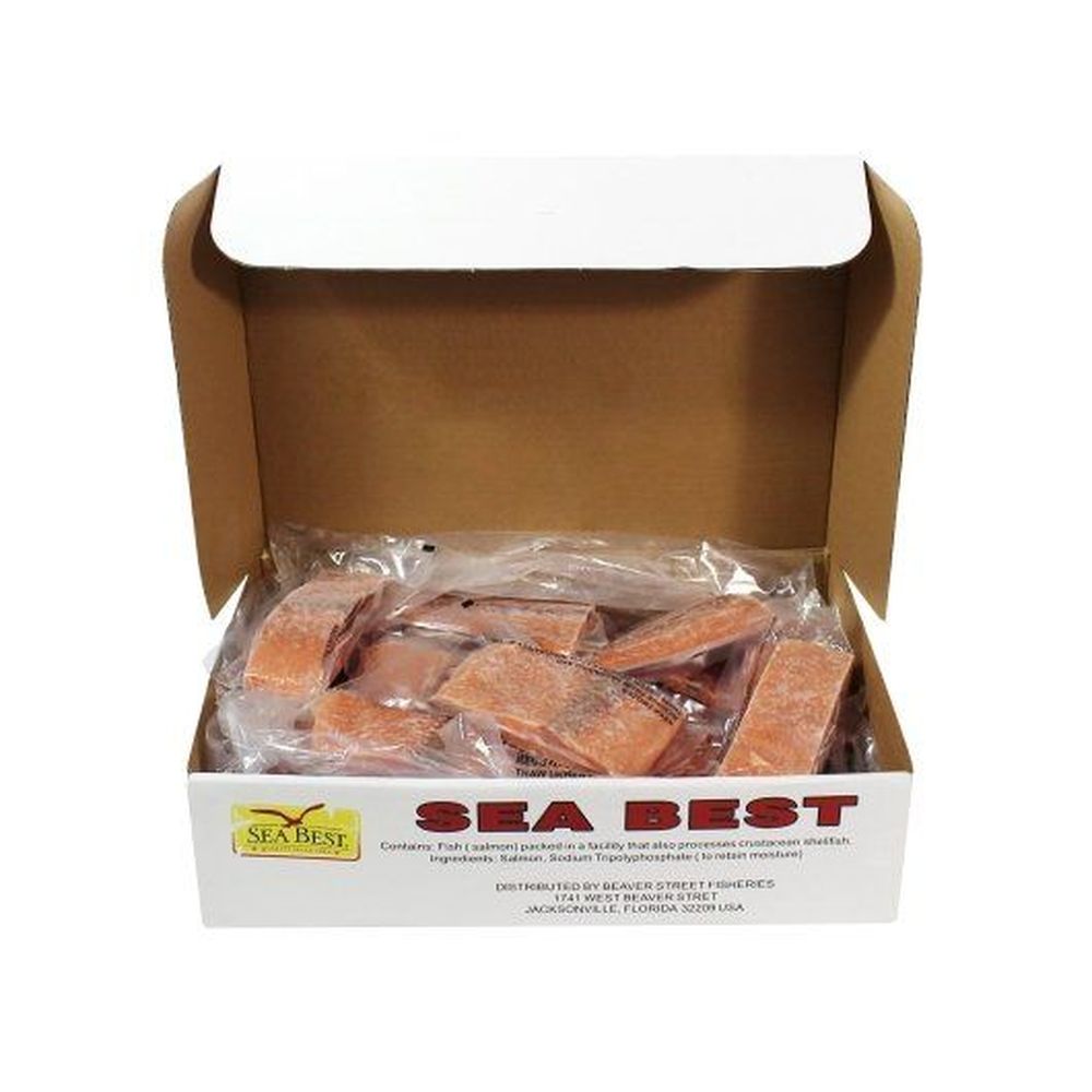 Sea Best 6 Ounce Skinless Boneless Chum Salmon Portions, 10 Pound