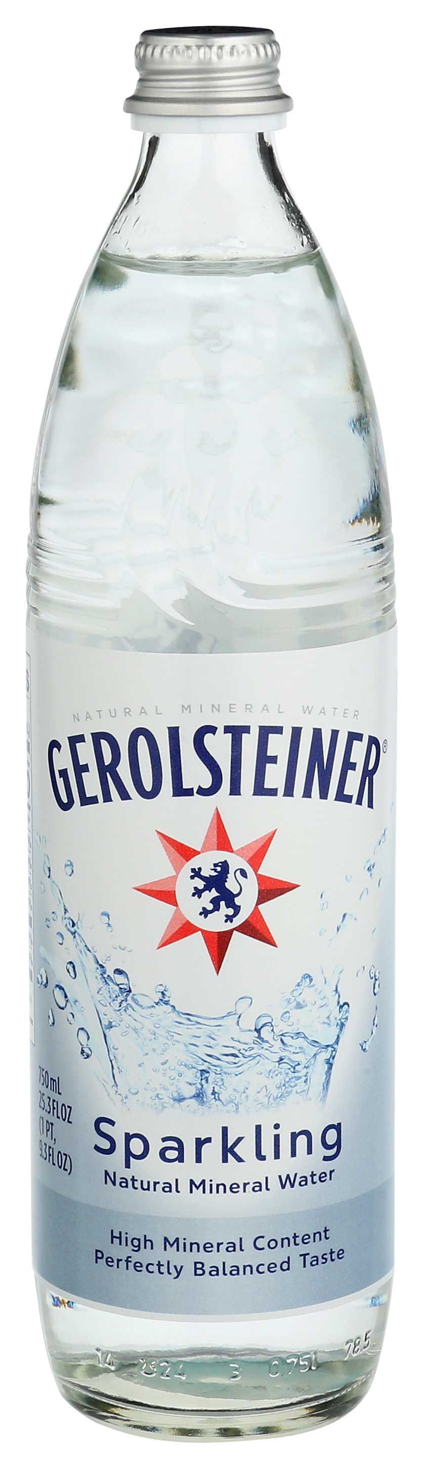 Gerolsteiner Glass Mineral Water, 25.3 Ounce -- 15 Per Case