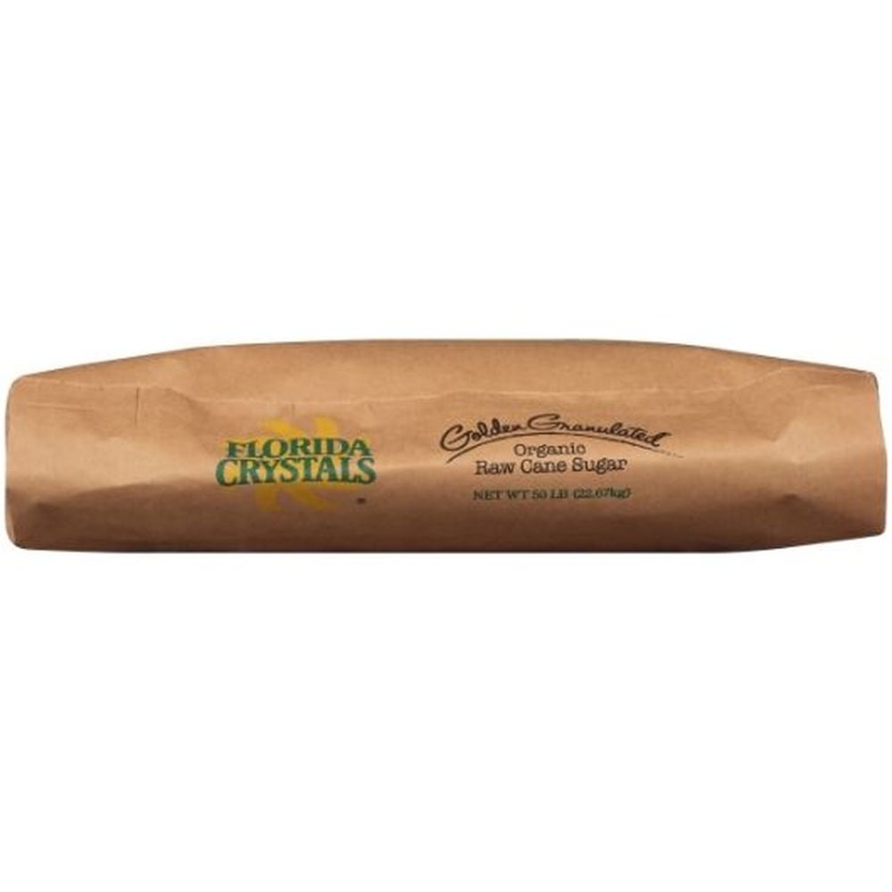 Florida Crystals Organic Raw Cane Sugar, 50 Pound