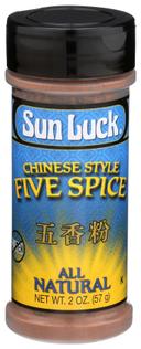 Sun Luck Chinese Style Five Spice Powder Seasoning, 2 Ounce -- 6 per case
