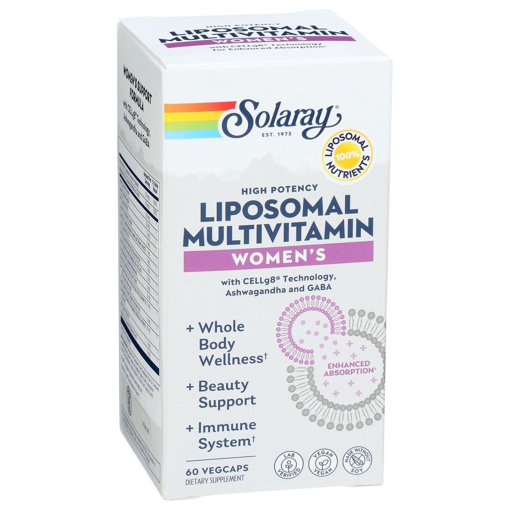 Solaray Liposomal Multivitamin Vegcaps For Womens, 60 Count