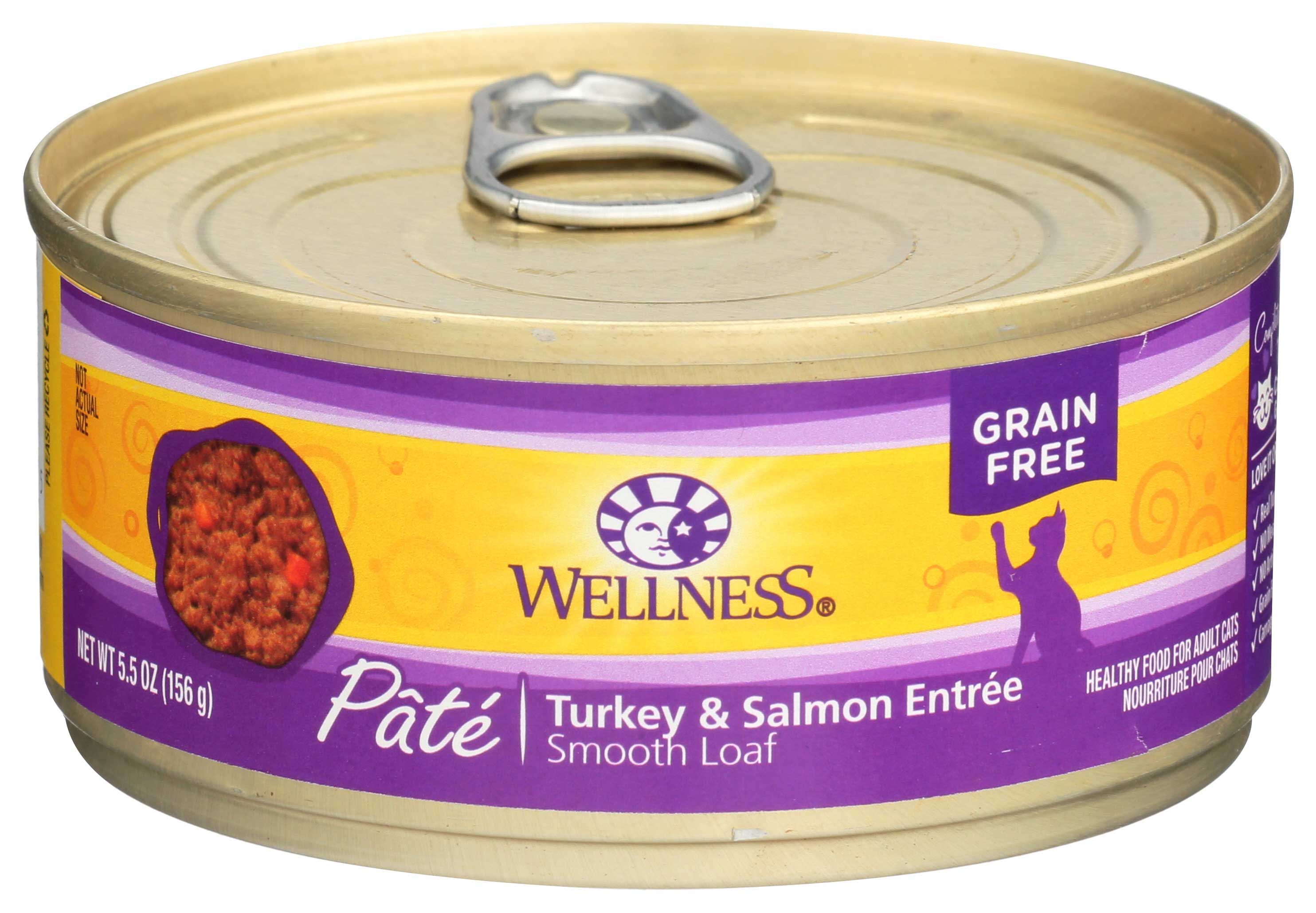 Wellness Turkey And Salmon Canned Cat Food, 5.5 Ounce -- 24 Per Case