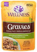 Wellness Healthy Indulgence Gravies Chicken and Turkey in Gravy Cat Food, 3 Ounce -- 24 per case.