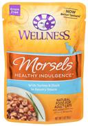 Wellness Healthy Indulgence Morsels Turkey and Duck Adult Cat Food, 3 Ounce -- 24 per case.