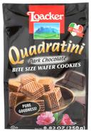 Loacker Quadratini Dark Chocolate Wafer Cookie, 8.82 Ounce -- 6 per case