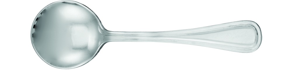 Walco 18/0 Stainless Premium Marcie Bouillon Spoon, 5 1/2 inch -- 24 per case
