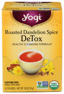 Yogi Organic Roasted Dandelion Spice Detox Tea - 16 tea bags per pack -- 6 packs per case