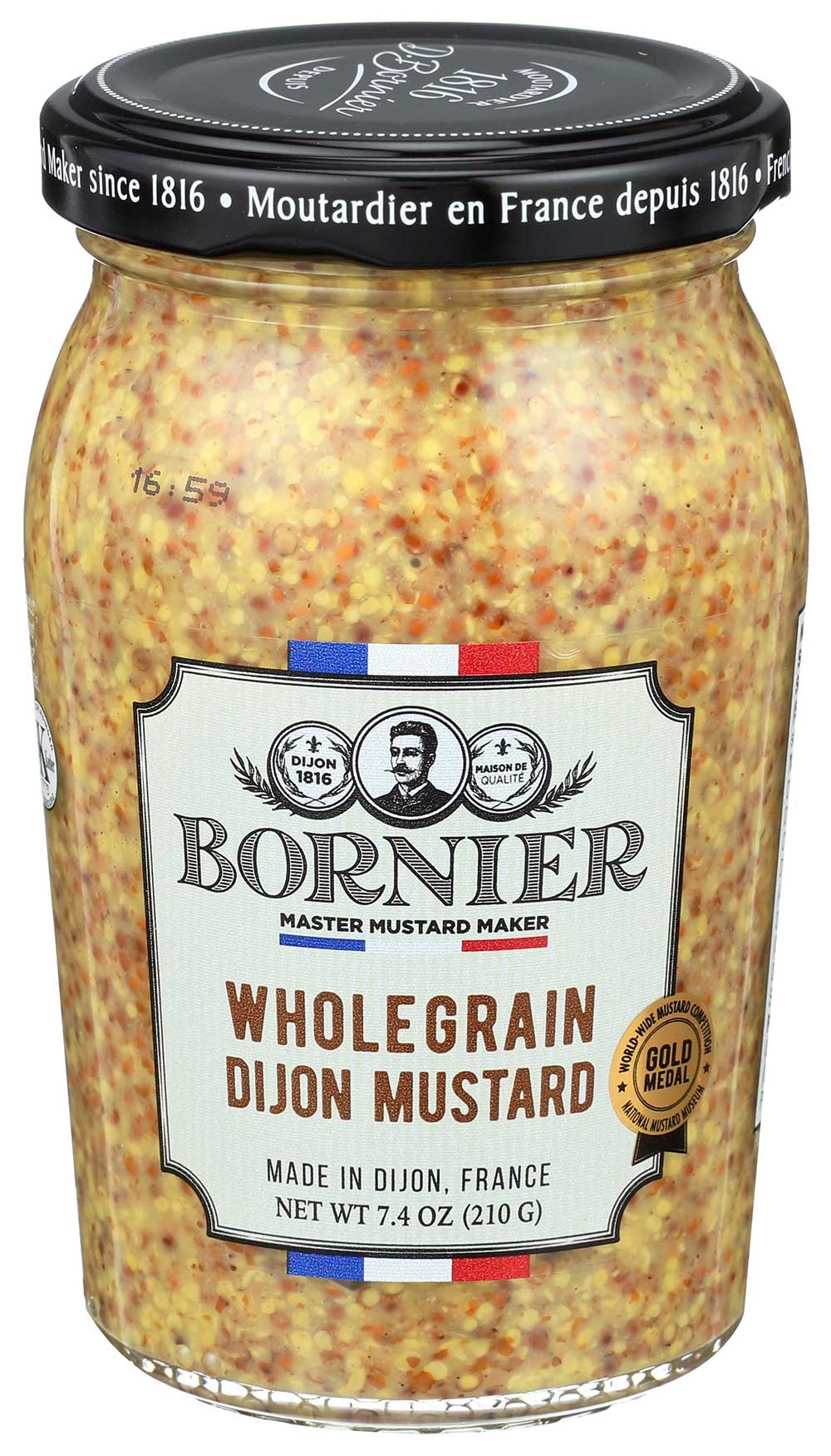 Bornier Whole Grain Mustard, 7.4 Ounce -- 6 per case