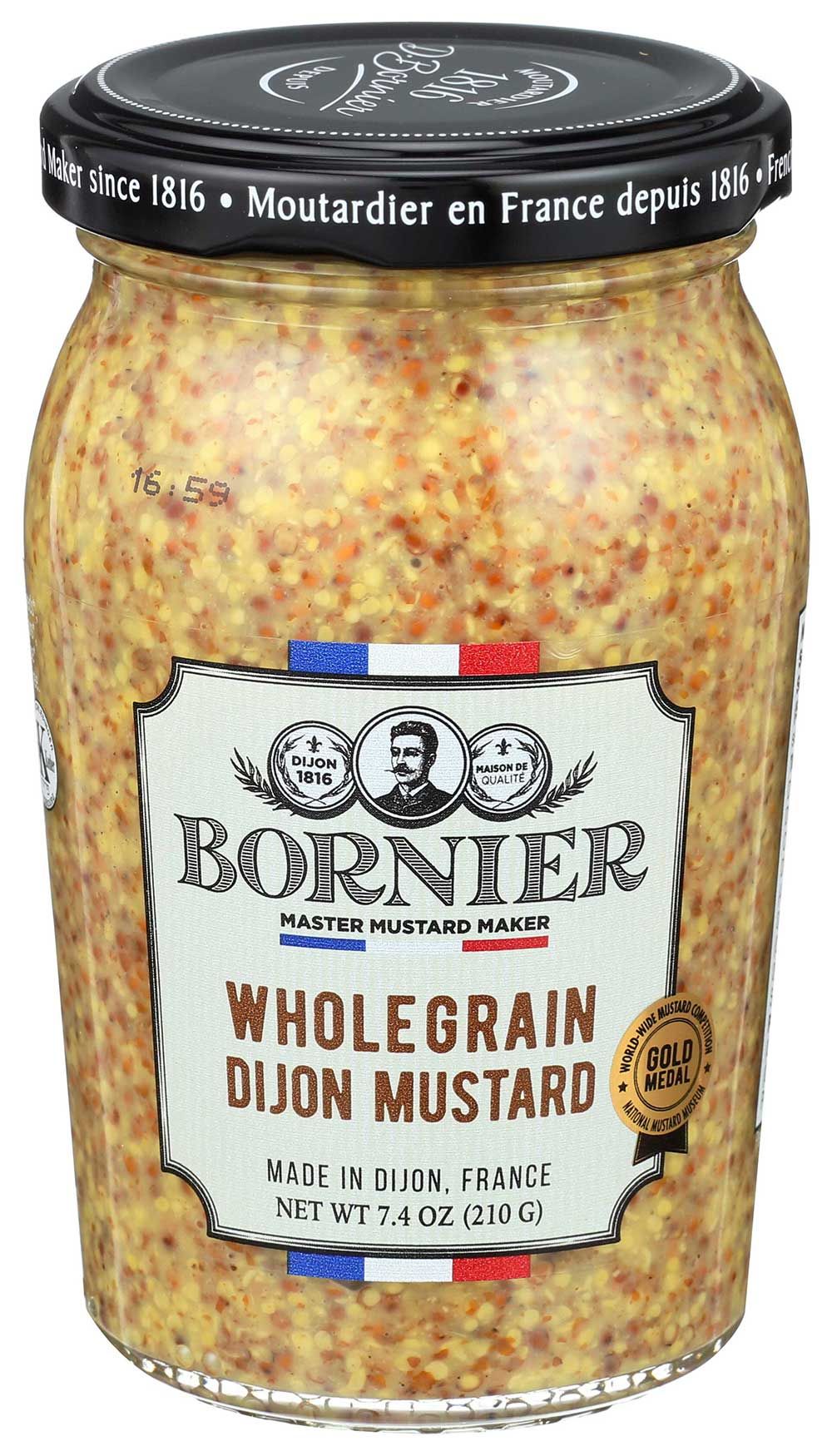 Bornier Whole Grain Mustard, 7.4 Ounce -- 6 Per Case