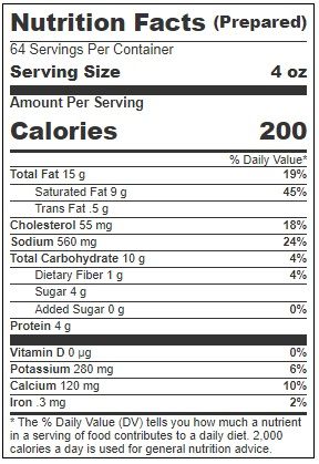 Blount Family Kitchen Vodka Sauce, 4 Pound -- 4 Per Case